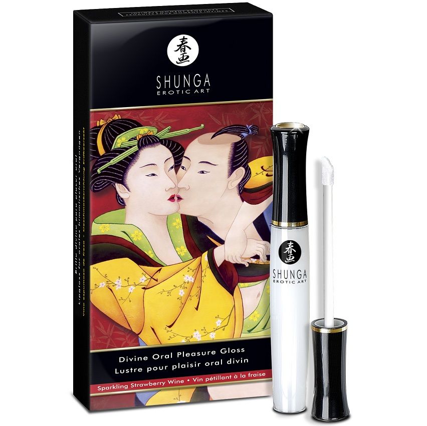 Imagen del artículo erótico SHUNGA - GLOSS LABIAL DIVINO FRESA & CAVA de SHUNGA APHRODISIACS en la sección DROGUERÍA |Para Sexo Oral de Millenial Sexshop.