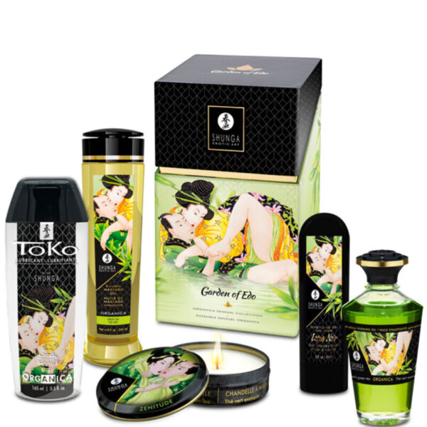 Imagen del artículo erótico SHUNGA - KIT JARDÍN DE EDO COLECCIÓN ORGÁNICA de SHUNGA KITS en la sección DROGUERÍA |Para Masajes|Kits de masaje de Millenial Sexshop.