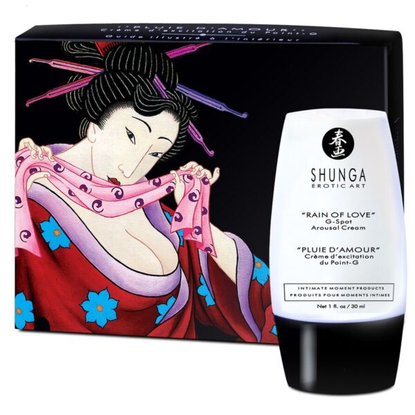 Imagen del artículo erótico SHUNGA - LLUVIA DE AMOR CREMA ESTIMULANTE DEL PUNTO G de SHUNGA APHRODISIACS en la sección DROGUERÍA |Estimulantes para Ellas|Para tu punto G de Millenial Sexshop.