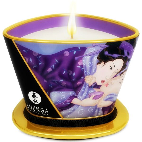 Imagen del artículo erótico SHUNGA - MINI CARESS BY CANDELIGHT VELA MASAJE FRUTAS EXÓTICAS 170 ML de SHUNGA CANDLES en la sección DROGUERÍA |Para Masajes|Velas de Masaje de Millenial Sexshop.