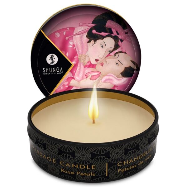 Imagen del artículo erótico SHUNGA - MINI CARESS BY CANDELIGHT VELA MASAJE ROSAS 30 ML de SHUNGA CANDLES en la sección DROGUERÍA |Para Masajes|Velas de Masaje de Millenial Sexshop.