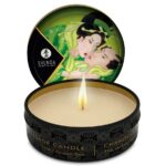 Imagen del artículo erótico SHUNGA - MINI CARESS BY CANDELIGHT VELA MASAJE TÉ VERDE 30 ML de SHUNGA CANDLES en la sección DROGUERÍA |Para Masajes|Velas de Masaje de Millenial Sexshop.