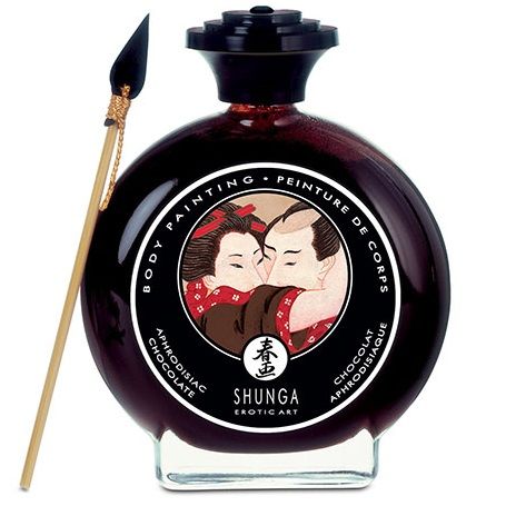 Imagen del artículo erótico SHUNGA - PINTURA CORPORAL DE CHOCOLATE de SHUNGA MASSAGE CREAM en la sección DROGUERÍA |Pintura Corporal Comestible de Millenial Sexshop.