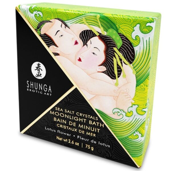 Imagen del artículo erótico SHUNGA - SALES DE BAÑO AROMATIZADAS LOTUS 75 GR de SHUNGA BATH EXPERIENCE en la sección DROGUERÍA |Para el baño de Millenial Sexshop.
