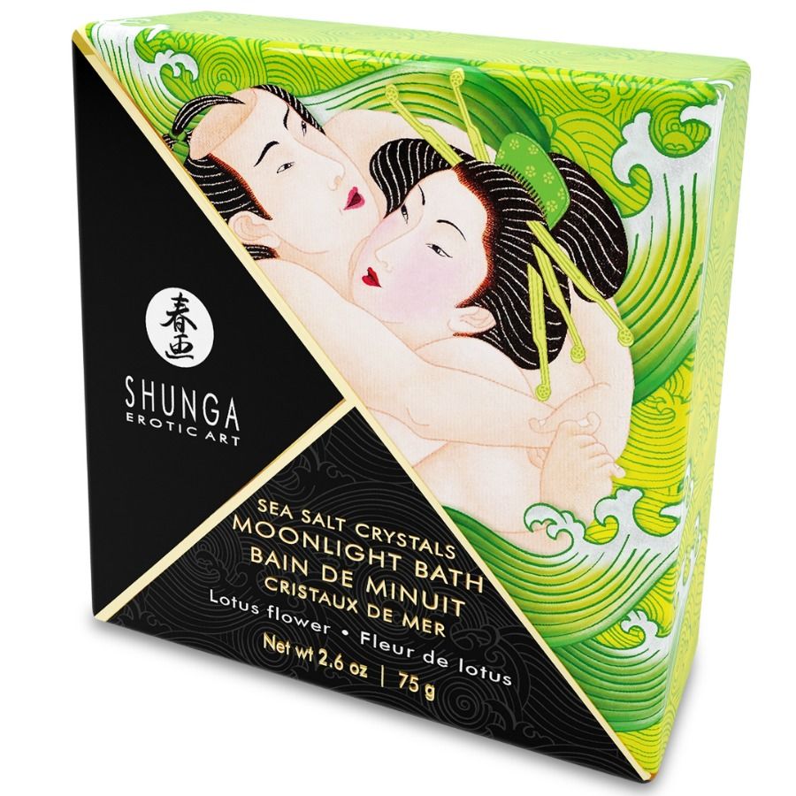 Imagen del artículo erótico SHUNGA - SALES DE BAÑO AROMATIZADAS LOTUS 75 GR de SHUNGA BATH EXPERIENCE en la sección DROGUERÍA |Para el baño de Millenial Sexshop.