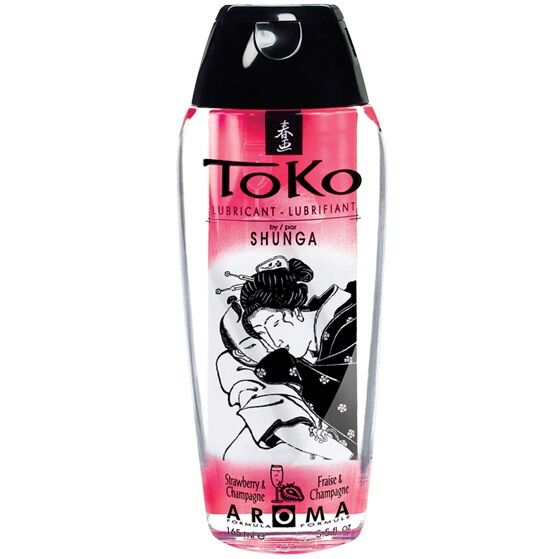 Imagen del artículo erótico SHUNGA - TOKO AROMA LUBRICANTE FRESAS Y CHAMPAGNE de SHUNGA LUBRICANTS en la sección DROGUERÍA |Lubricantes|Con deliciosos Sabores de Millenial Sexshop.