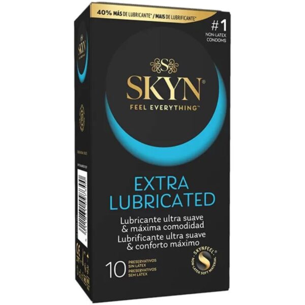 Imagen del artículo erótico SKYN - PRESERVATIVO EXTRA LUBRICADO 10 UNIDADES de SKYN en la sección PRESERVATIVOS |Sin Latex de Millenial Sexshop.