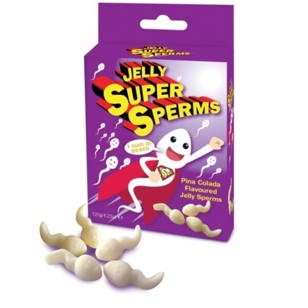 Imagen del artículo erótico SPENCER & FLEETWOOD - JELLY SUPER SPERM GOMINOLAS FORMA ESPERMA 120 GR de SPENCER & FLETWOOD en la sección ARTÍCULOS VARIOS|Dulces|Golosinas Divertidas de Millenial Sexshop.