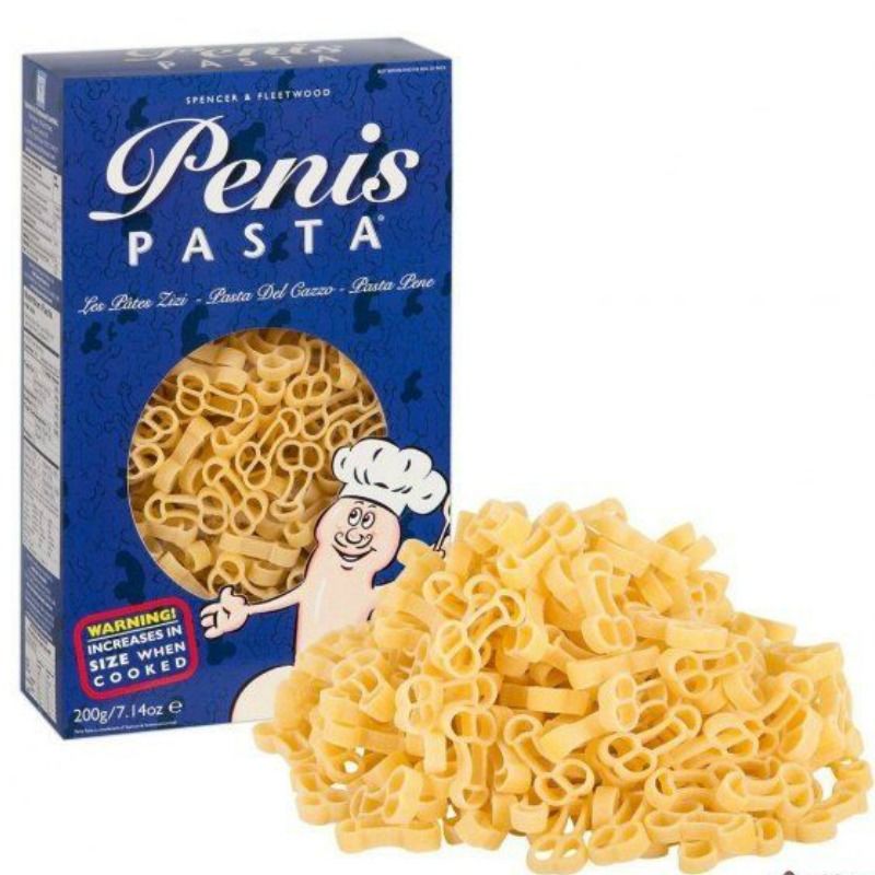 Imagen del artículo erótico SPENCER & FLEETWOOD - PASTA CON FORMA DE PENE 200 GR de SPENCER & FLETWOOD en la sección ARTÍCULOS VARIOS|Articulos divertidos|Complementos de Millenial Sexshop.