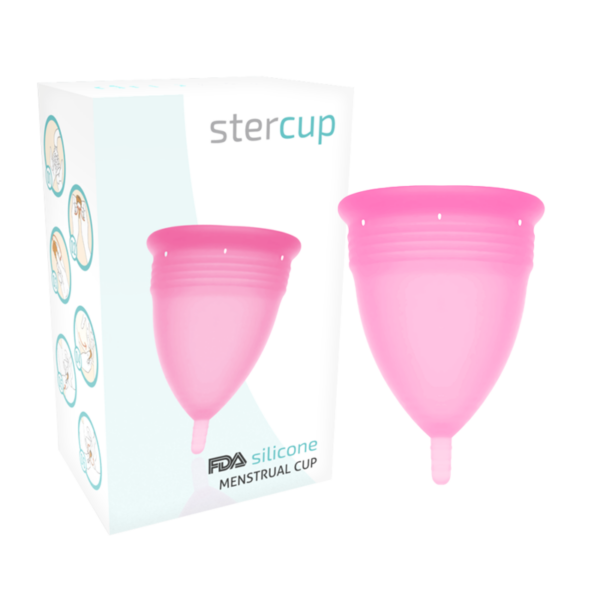 Imagen del artículo erótico STERCUP - COPA MENSTRUAL FDA SILICONA ROSA - TALLA L de STERCUP en la sección DROGUERÍA |Copas vaginales de Millenial Sexshop.