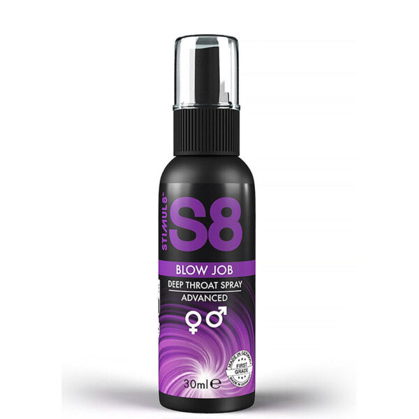 Imagen del artículo erótico STIMUL8 - S8 BLOW JOB SPRAY GARGANTA PROFUNDA 30 ML de STIMUL8 en la sección DROGUERÍA |Lubricantes|Base Agua de Millenial Sexshop.