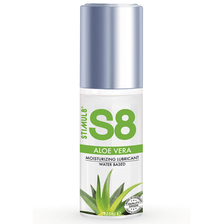 Imagen del artículo erótico STIMUL8 - S8 LUBRICANTE ALOE VERA 125 ML de STIMUL8 en la sección DROGUERÍA |Lubricantes|Con deliciosos Sabores de Millenial Sexshop.