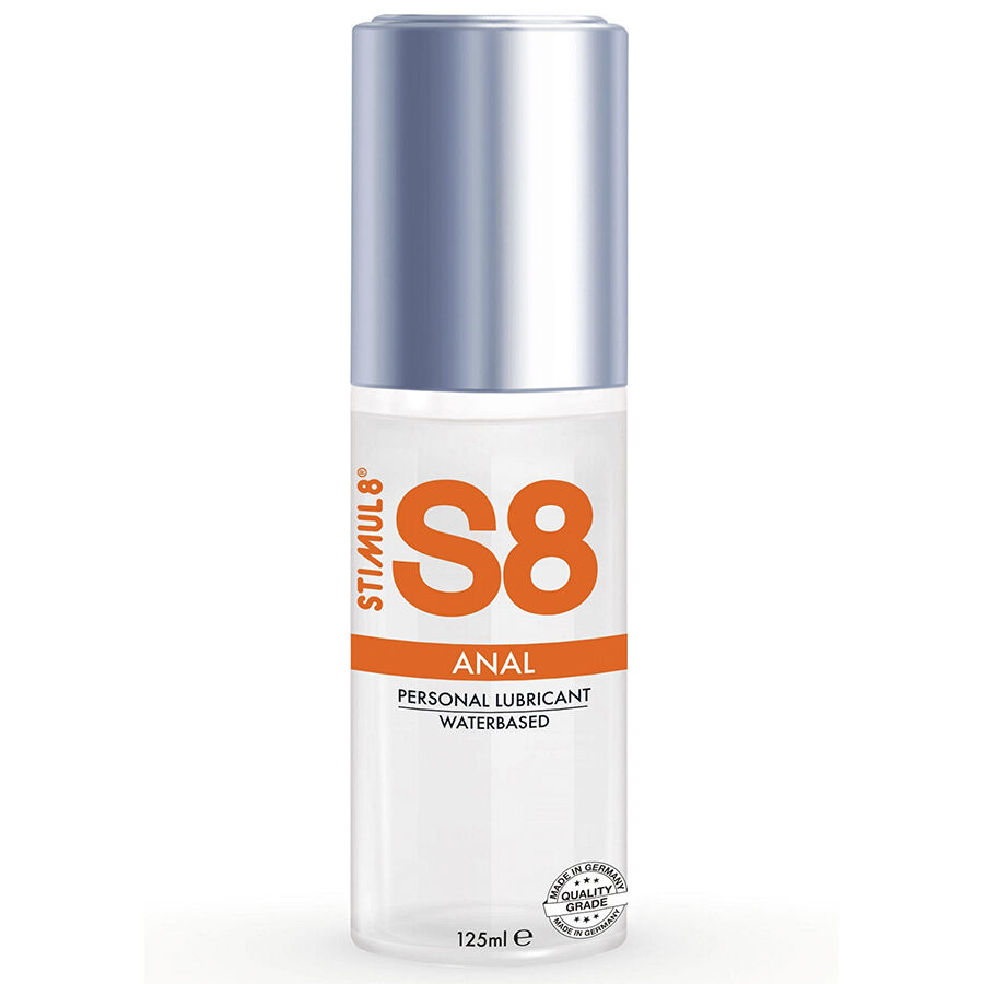 STIMUL8 - S8 LUBRICANTE ANAL 125 ML-MillenialSexshop-STIMUL8 Imagen del artículo erótico STIMUL8 - S8 LUBRICANTE ANAL 125 ML de STIMUL8 en la sección DROGUERÍA |Lubricantes|Anal de Millenial Sexshop.