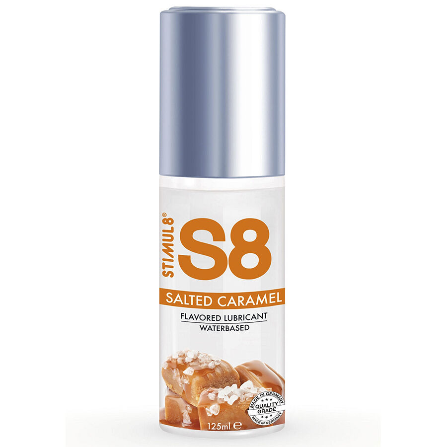 STIMUL8 - S8 LUBRICANTE DE CARAMELO SALADO 125 ML-MillenialSexshop-STIMUL8 Imagen del artículo erótico STIMUL8 - S8 LUBRICANTE DE CARAMELO SALADO 125 ML de STIMUL8 en la sección DROGUERÍA |Lubricantes|Con deliciosos Sabores de Millenial Sexshop.