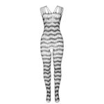 SUBBLIME - 951696 BODYSTOCKING CROTCHLESS DE REJILLA CON TIRAS EN HOMBROS NEGRO TALLA ÚNICA - Imagen 4