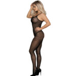 SUBBLIME - 951726 BODYSTOCKING CROTCHLESS DE REJILLA ELÁSTICO NEGRO TALLA ÚNICA - Imagen 2
