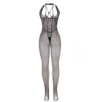 SUBBLIME - 951788 BODYSTOCKING LARGO DE REJILLA TIRANTES EN PECHO Y ESPALDA NEGRO TALLA ÚNICA - Imagen 3