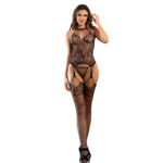 Imagen del artículo erótico SUBBLIME - 952136 BODYSTOCKING CROTCHLESS DE REJILLA CON DETALLES FLORALES Y CUELLO HALTER NEGRO TALLA ÚNICA de SUBBLIME BODYSTOCKINGS en la sección MODA & LENCERÍA|Lencería Mujer|Lencería Picante|Bodystocking de Millenial Sexshop.