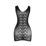 SUBBLIME - 952167 VESTIDO DE REJILLA CORTO ELÁSTICO NEGRO TALLA ÚNICA - Imagen 6