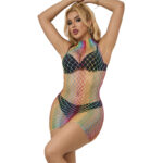 SUBBLIME - 952433 VESTIDO DE REJILLA SIN MANGAS CON CUELLO ALTO ARCOIRIS TALLA ÚNICA - Imagen 6