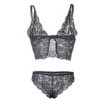 SUBBLIME - 953928 SET 3 PIEZAS ENCAJE Y SATEN NEGRO L/XL - Imagen 7