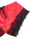 SUBBLIME - 953966 PIJAMA SEXY SATEN Y  ENCAJE NEGRO/ROJO L/XL - Imagen 11