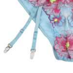 SUBBLIME - 954109 SUJETADOR + PANTIES CON LIGUERO DISEÑO FLORAL AZUL S/M - Imagen 6