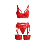 SUBBLIME - 955267 SET SUJETADOR CON LIGUERO BONDAGE ROJO L/XL - Imagen 5