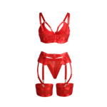 SUBBLIME - 955267 SET SUJETADOR CON LIGUERO BONDAGE ROJO L/XL - Imagen 6