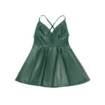 SUBBLIME - 955434 VESTIDO CON TIRANTES DE CUERO VERDE S/M - Imagen 7