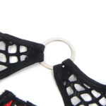 SUBBLIME - 955540 CONJUNTO SUJETADOR CON CREMALLERA DE MALLA DE CHAROL ROJO L/XL - Imagen 8