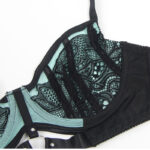 SUBBLIME - 955564 CONJUNTO SUJETADOR CON CREMALLERA DE MALLA DE CHAROL VERDE L/XL - Imagen 8