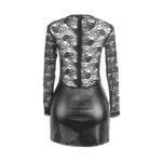 SUBBLIME - 955601 VESTIDO DE MANGA LARGA CON ENCAJE NEGRO L/XL - Imagen 5