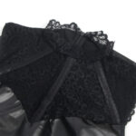 SUBBLIME - 957551 VESTIDO DE CUERO CON CUELLO DE ENCAJE NEGRO L/XL - Imagen 5