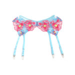 SUBBLIME - 957643 CONJUNTO SUJETADOR Y LIGUERO CON BORDADOS DE FLORES ROSAS S/M - Imagen 8