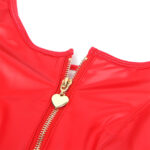 SUBBLIME - 957681 VESTIDO DE CUERO CON CREMALLERA DE CORAZÓN ROJO S/M - Imagen 6