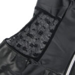 SUBBLIME - 957704 VESTIDO DE CUERO CON CREMALLERA Y ENCAJE NEGRO S/M - Imagen 6