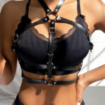 SUBBLIME - ARNÉS DE PECHO ANILLAS DE CUERO NEGRO TALLA ÚNICA - Imagen 10