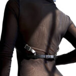 SUBBLIME - ARNÉS DE PECHO CUERO NEGRO TALLA ÚNICA - Imagen 3