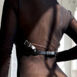 SUBBLIME - ARNÉS DE PECHO CUERO NEGRO TALLA ÚNICA - Imagen 6