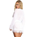SUBBLIME - BABYDOLL BLANCO MANGA LARGAS CON FLECOS L/XL - Imagen 3
