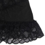 SUBBLIME - BABYDOLL CON TIRANTES AJUSTABLES Y ESTAMPADO FLORAL DE ENCAJE TRANSPARENTE NEGRO L/XL - Imagen 11