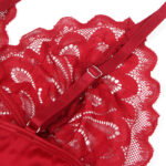 SUBBLIME - BABYDOLL SATINADO CON ENCAJE ROJO L/XL - Imagen 9