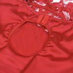 SUBBLIME - BABYDOLL SATINADO CON ENCAJE ROJO S/M - Imagen 10