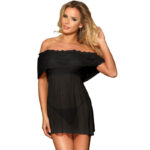Imagen del artículo erótico SUBBLIME - SET VESTIDO CORTO + TANGA NEGRO L/XL de SUBBLIME DRESSES en la sección MODA & LENCERÍA|Lencería Mujer|Lencería Picante|Vestidos Sexys de Millenial Sexshop.