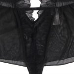 SUBBLIME - TEDDY CUELLO HALTER ESPALDA DESCUBIERTA ENCAJE NEGRO S/M - Imagen 10