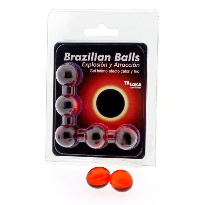 TALOKA - BRAZILIAN BALLS GEL EXCITANTE EFECTO CALOR Y FRÍO 5 BOLAS-MillenialSexshop-TALOKA Imagen del artículo erótico TALOKA - BRAZILIAN BALLS GEL EXCITANTE EFECTO CALOR Y FRÍO 5 BOLAS de TALOKA en la sección DROGUERÍA |Lubricantes|Efecto Frío de Millenial Sexshop.
