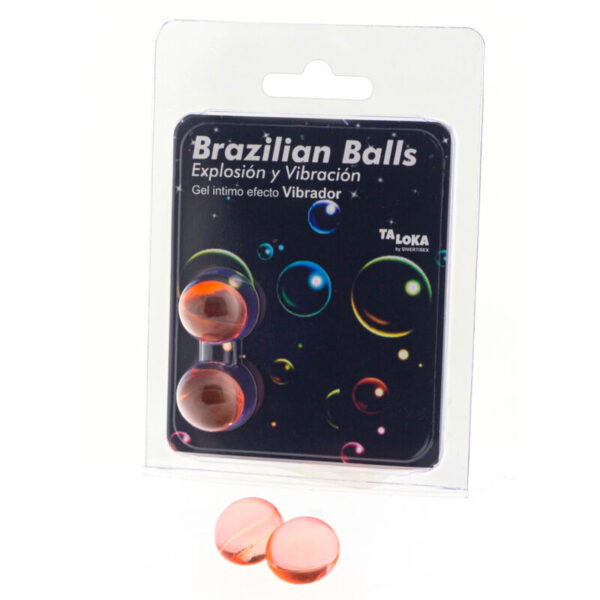 Imagen del artículo erótico TALOKA - BRAZILIAN BALLS GEL EXCITANTE EFECTO VIBRACIÓN 2 BOLAS de TALOKA en la sección DROGUERÍA |Lubricantes|Bolas Brazilian Balls de Millenial Sexshop.