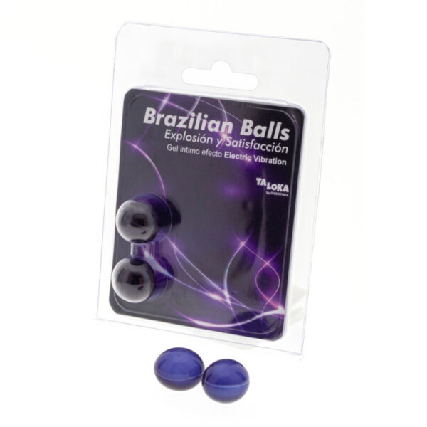 Imagen del artículo erótico TALOKA - BRAZILIAN BALLS GEL EXCITANTE EFECTO VIBRACIÓN ELÉCTRICA 2 BOLAS de TALOKA en la sección DROGUERÍA |Lubricantes|Bolas Brazilian Balls de Millenial Sexshop.