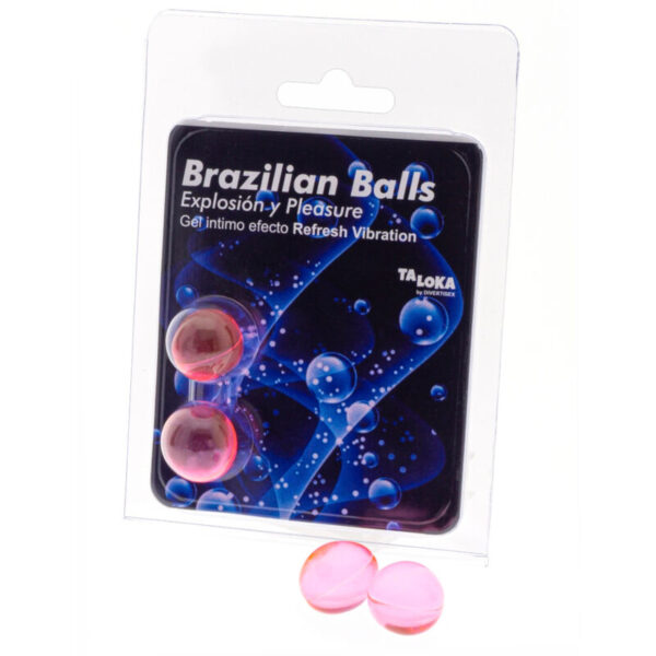 Imagen del artículo erótico TALOKA - BRAZILIAN BALLS GEL EXCITANTE EFECTO VIBRACIÓN REFRESCANTE 2 BOLAS de TALOKA en la sección DROGUERÍA |Lubricantes|Bolas Brazilian Balls de Millenial Sexshop.